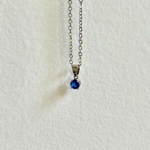 EFFY Sapphire Blue September Birthstone Necklace | 18" Length